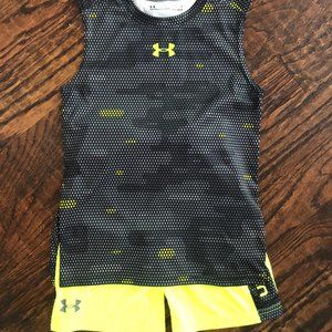 Boys Under Armour Sleeveless HeatGear tee & short